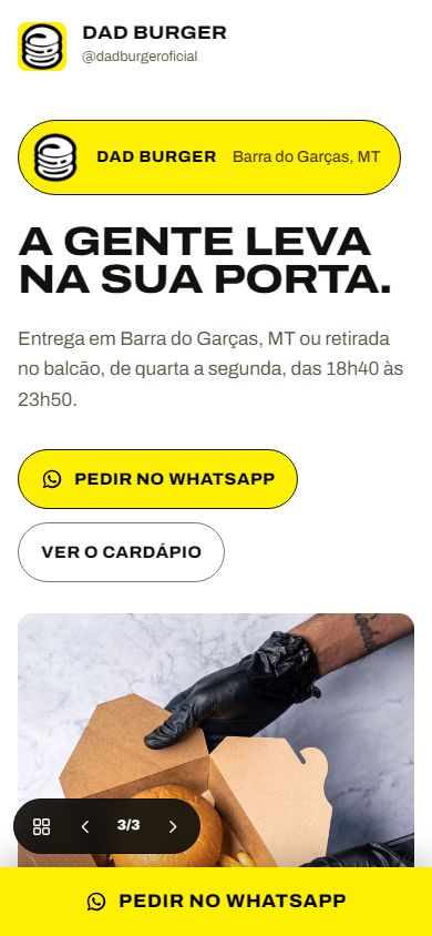 A proposta Entrega no celular